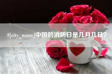 昌邑中国的消防日是几月几日？