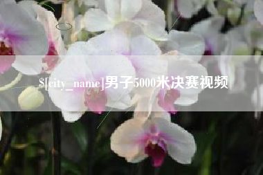 昌邑男子5000米决赛视频