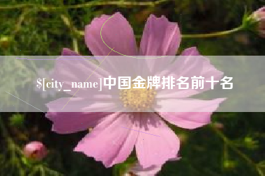 昌邑中国金牌排名前十名