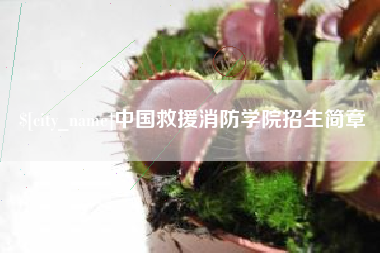 昌邑中国救援消防学院招生简章