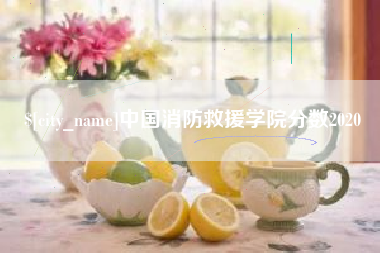 昌邑中国消防救援学院分数2020