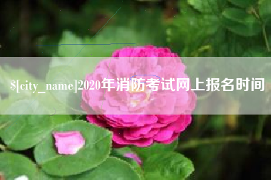 昌邑2020年消防考试网上报名时间