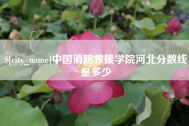 昌邑中国消防救援学院河北分数线是多少