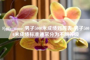 昌邑男子5000米成绩对照表-男子5000米成绩标准通常分为不同等级