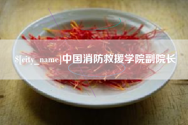 昌邑中国消防救援学院副院长
