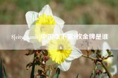 昌邑中国拿下第9枚金牌是谁