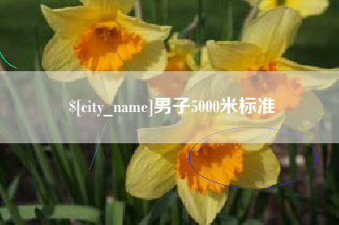 昌邑男子5000米标准