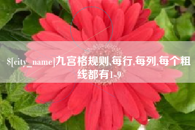 昌邑九宫格规则,每行,每列,每个粗线都有1-9