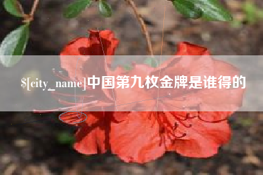 昌邑中国第九枚金牌是谁得的