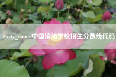 昌邑中国消防学校招生分数线代码