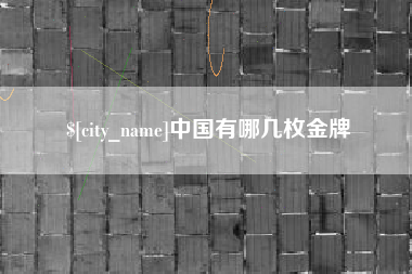 昌邑中国有哪几枚金牌