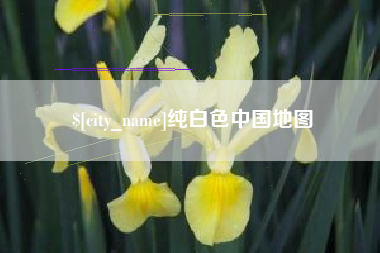 昌邑纯白色中国地图