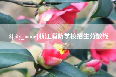 昌邑浙江消防学校招生分数线