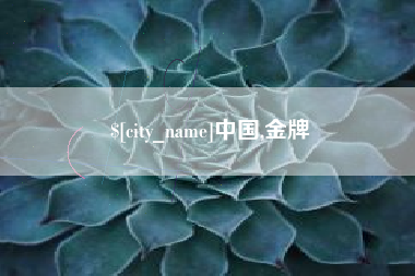昌邑中国,金牌