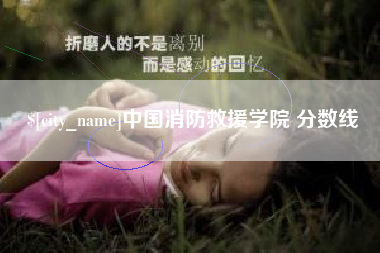 昌邑中国消防救援学院 分数线