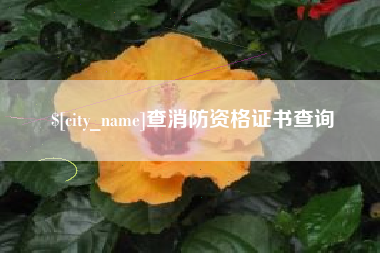昌邑查消防资格证书查询