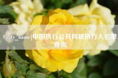昌邑中国执行公开网被执行人名单查询