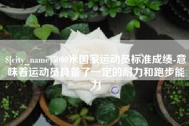 昌邑5000米国家运动员标准成绩-意味着运动员具备了一定的耐力和跑步能力