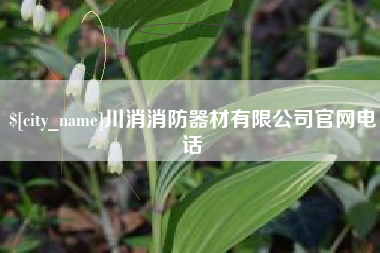昌邑川消消防器材有限公司官网电话