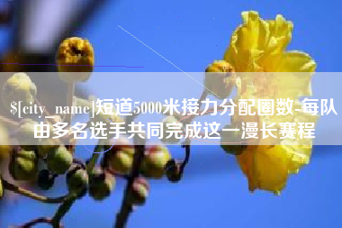 昌邑短道5000米接力分配圈数-每队由多名选手共同完成这一漫长赛程