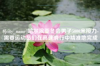 昌邑哈尔滨亚冬会男子5000米接力-需要运动员们在高速滑行中精准地完成