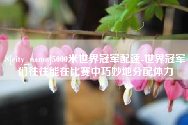 昌邑5000米世界冠军配速-世界冠军们往往能在比赛中巧妙地分配体力