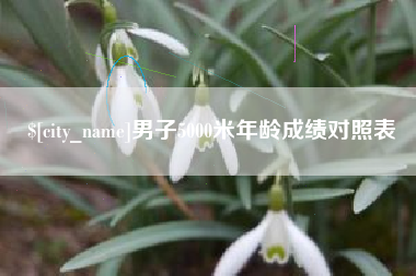 昌邑男子5000米年龄成绩对照表
