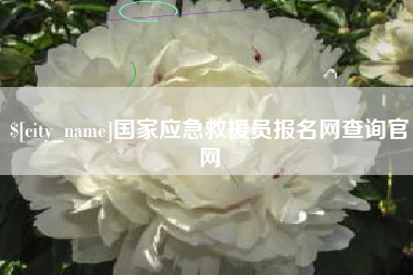 昌邑国家应急救援员报名网查询官网