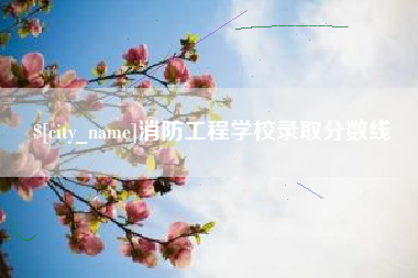 昌邑消防工程学校录取分数线