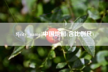 昌邑中国地图(含比例尺)