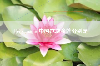 昌邑中国六块金牌分别是