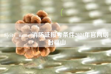 昌邑消防证报考条件2024年官网烟台福山